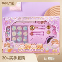 Bộ Nến Sáp Đóng Dấu Toàn Diện Kèm Muỗng Và Hộp Quà Tặng Cho Bé Gái