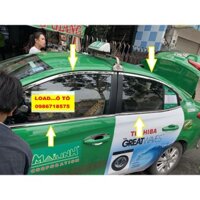 Bộ Nẹp Chân Kính, Cong Kính Toyota Vios 2019-2021 Hàng Inox Cao Cấp Có Sẵn Keo 3M