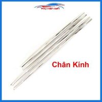 Bộ nẹp viền chân kính cong kính Kia K3 2021-2022-2023-2024 Inox sáng bóng chuẩn form xe - Chân kính