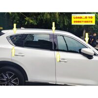 Bộ Nẹp Viền Chân Kính, Cong Kính Xe Mazda CX5 2022-2018 Mẫu Inox Sáng Bóng Cao Cấp