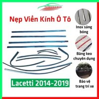 Bộ nẹp viền chân kính cong kính Lacetti 2004-2009 Inox sáng bóng chuẩn form xe