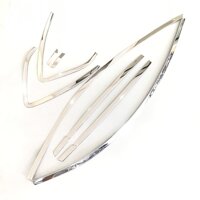 Bộ nẹp viền cong kính, chân kính INOX dành cho xe Mazda CX-5 2016-2017 - Cong kính