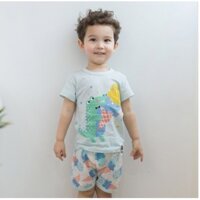 Bộ Ngắn Tay Cá Sấu Ăn Kem