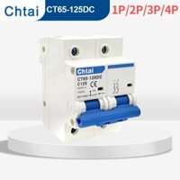 .Bộ ngắt mạch Mini DC MCB CT65-125 1P 2P 80-125A 500V / 1000V cho thiết bị bảo vệ quang điện năng lượng mặt trời