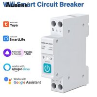 Bộ ngắt mạch thông minh Tuya Wifi có đồng hồ đo 1p 63a Rail Din cho công tắc điều khiển từ xa không dây thông minh hoạt động với Alexa Google Home Yandex 【searson】