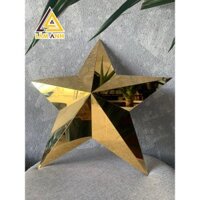 Bộ ngôi sao búa liềm inox vàng gương