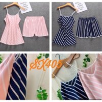 Bộ ngủ 2 dây lụa satin - đồ ngủ gợi cảm _HuyenTram