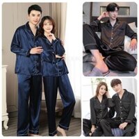 BỘ NGỦ PIJAMA, BỘ NGỦ NAM NỮ CHẤT LỤA SATIN CAO CẤP