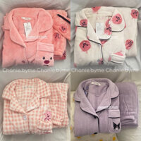 Bộ ngủ pijama bông sữa mềm - ẢNH SHOP TỰ CHỤP