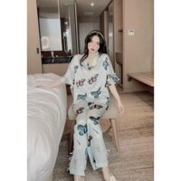 Bộ ngủ Pijama ngắn tay màu hồng , dáng suông BIG SIZE (Gạt phải để xem nhiều mẫu)