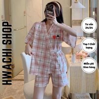 Bộ ngủ Pijama nữ họa tiết cute, quần áo ngủ nữ inh hình dễ thương X004