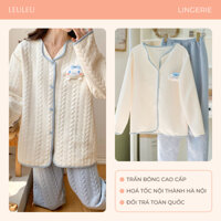 Bộ ngủ, pyjama trần bông Cinamoroll LeuLeu Lingerie