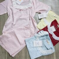 Bộ Ngủ🔥Bộ Ngủ Tiểu Thư Chất Thô Đũi Mềm Sụn