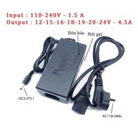 Bộ Nguồn Adapter Đa Năng 12v - 15v - 16v -18v -19v - 20v - 24v Có Nút Điều Chỉnh