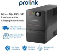 Bộ nguồn cấp điện liên tục UPS PROLINK 650VA PRO700SFC Công suất 360W, công nghệ Line Interactive tích hợp bộ AVR, sạc siêu nhanh - Hàng chính hãng