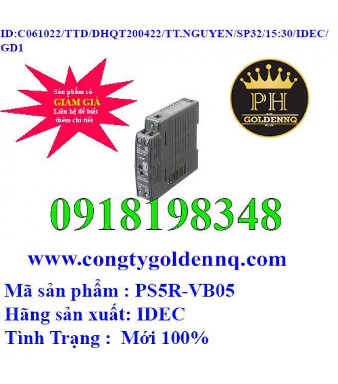 Bộ nguồn IDEC PS5R-VB05
