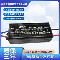 Bộ nguồn LED chống nước Boost 20W 12-24V cho đèn đường năng lượng mặt trời ngoài trời, đèn pha DC-DC điều khiển dòng điện không đổi