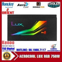 Bộ Nguồn Máy Tính AEROCOOL LUX RGB 750W 650W 550W 80 Plus Bronze | BH 36T Tại TTBH Hà Nội & TPHCM