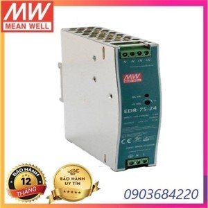 Bộ nguồn Meanwell Dinrail EDR-75-24 3.2A