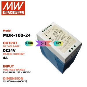 Bộ nguồn Meanwell Dinrail MDR-100-24 4A