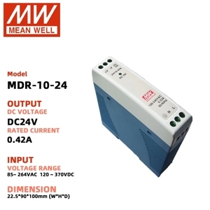 Bộ nguồn Meanwell MDR-10-24 (10W/24V/0.42A)