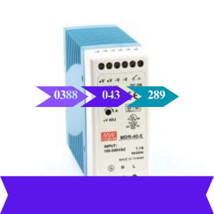 Bộ nguồn Meanwell MDR-40-12 (40W/12V/3.33A)