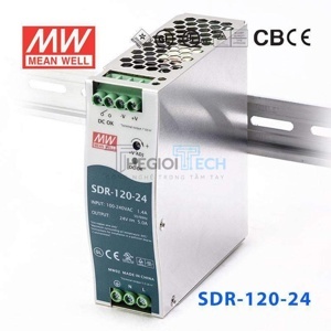 Bộ nguồn Meanwell SDR-120-24 (120W/24V/5A)