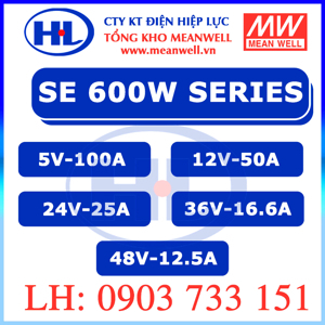 Bộ nguồn Meanwell SE-600-24 25A