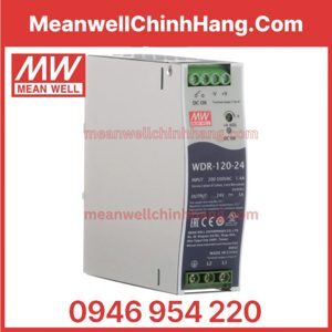 Bộ nguồn Meanwell WDR-120-24 (120W/24V/5A)