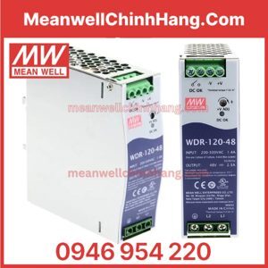 Bộ nguồn Meanwell WDR-120-48 (48V/120W/2.5A)