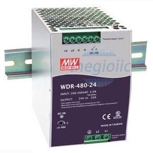 Bộ nguồn Meanwell WDR-480-24 (480W/24V/20A)