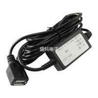 Bộ nguồn ô tô thông minh 24V12V đến 5V 3A Mô-đun nguồn bước xuống Đầu ra USB Phiên bản dòng dài