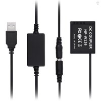 Bộ nguồn USB Andoer CP-W126 Bộ ghép nối DC Pin giả Thay thế pin NP-W126 với Bộ chuyển đổi USB DC Cáp nguồn Đầu vào USB đơn Tương thích với Fujifilm X-T2 X-T3 X-T10 X-T20 X