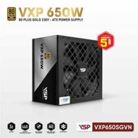 Bộ nguồn VSP VXP650SGVN - 80 Plus Gold - 650W - Straight Line