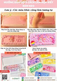 Bộ nguyên liệu làm hộp viết kem keo - Tông vàng 1