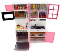 Bộ nhà bếp hồng siêu hiện đại 3 Pin 'Modern Kitchen 16' Battery Operated Toy Kitchen Playset...