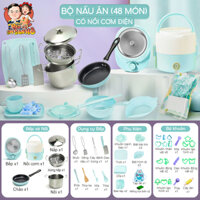 Bộ nhà bếp mini-Đồ chơi nhà bếp nấu ăn thật