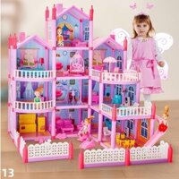 Bộ Nhà Búp Bê Barbie Girl, Đồ Chơi Công Chúa Thực Tế, Nhà Công Chúa, Mô Hình Quà Tặng Cho Trẻ Em