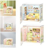 Bộ nhà búp bê thu nhỏ Simhoa Mô hình ngôi nhà Mini dành cho người lớn 6-12 tuổi