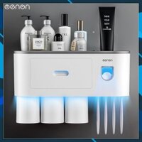 Bộ Nhả Kem Đánh Răng Tự Động OENON Dán Tường Cao Cấp freeship 70k
