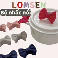 Bộ nhấc nồi silicon 1 cặp 2 miếng nhấc nồi LOMSEN - Bộ nhấc nồi chịu nhiệt cao, chất silicon dày dặn