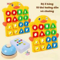 Bộ nhận biết màu và hình con vịt M001 thùng 60 bộ