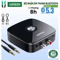 Bộ nhận Bluetooth 5.3 5.0 Ugreen 30445 CM123 (dùng kết nối loa+amply, Dòng Mới 5.3)