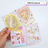 Bộ Nhãn Dán Giấy Vàng Full Deco Cho Photocard, Toploader, K-Pop Collect Book - Cao Cấp / Phong Cách Cổ