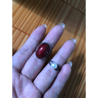 bộ: nhẫn freesize tráng men, nhẫn hột