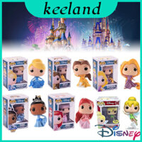 Bộ nhân vật công chúa Pvc Disney Belle Ariel Cinderella Tiana Rapunzel sưu tập và