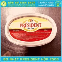 Bơ nhạt President hộp 250g Pháp