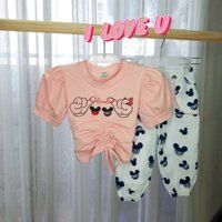 Bộ nhảy Hiphop cho bé gái, áo croptop, gia tot