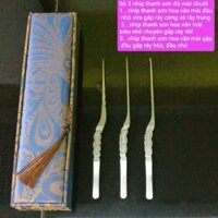 bộ nhíp thanh Sơn hoa văn độ mài chuốt , siêu lấy ráy tai