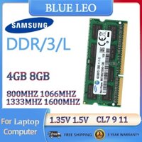 Bộ nhớ máy tính xách tay Samsung 4GB 8GB RAM DDR3 DDR3L 1066Mhz 1333Mhz 1600Mhz PC3L 8500S 10600S 12800S RAM máy tính xách tay